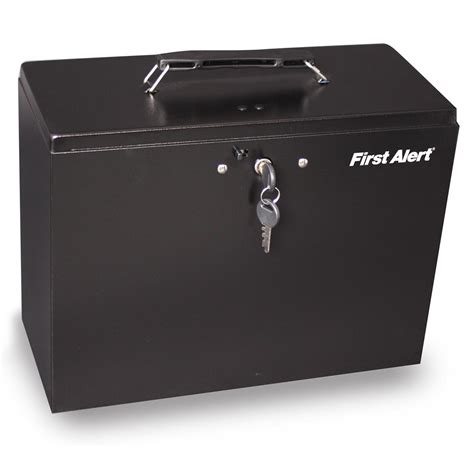 first alert steel file box|first alert fire safe box.